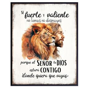 Decoracion de Pared Cristiana en Espanol - Jesucristo - Religious Spanish Decor - Jesus Wall Art & Decor - Christian Inspirational Wall Decor - Bible Verses, Bible Quotes - Jesus Christ