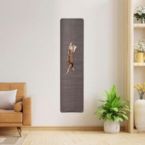 Cat Climbing Wall, 67"X 16" Thickened Extra Large Cat Wall Furniture, Cat Climbing Wall Scratcher, Cat Carpet, Couch Sofa Protector (Grey)