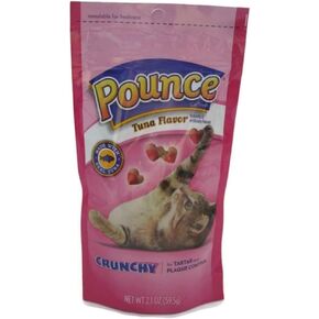 Pounce Tuna Flavored Cat Tartar and Plaque Control Snack Pack of 6