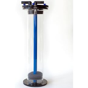 Fluidized Media Reactor 4" Diameter, for GFO, Carbon, Biopellets, Etc, Aquariums up to 150 Gallons (4x12 Without Pump Kit, Black)