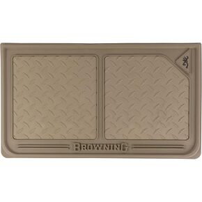 Browning Pet Dish Mat, Easy to Clean Dish Mat with Rubber Non-Skid Base, Elk Grey