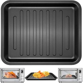 Air Fryer Toaster Oven Accessories for COSORI 12 in 1 C130 CS130 CO130 Convection Oven, 14’’*12’’ Non-Stick Rectangle Air Fryer Rack Replacement Parts Grill Pan Grill Plate Crisper Plate Tray