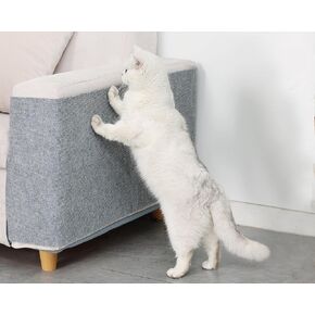 Cat Scratching Mat with Self-Adhesive for Climbing, Carpet Replacement for Cat Tree and Scratching Posts, Trimmable Couch Protector from Claws (78" L*15.7" W)