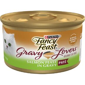 Purina Fancy Feast Gravy Lovers Salmon Feast Pate in Wet Cat Food Gravy - (Pack of 24) 3 oz. Cans