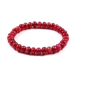 Beaded Stretch Bracelet for Women Crystal Stone Bracelets Round Beads Stretch Bracelet Unisex Jewelry for Women Men Girls Gifts (Unisex) (Lavender)