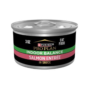 Purina Pro Plan Indoor Cat Food Indoor Balance Grilled Salmon Entree in Sauce - (Pack of 24) 3 oz. Pull-Top Cans