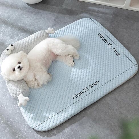 بساط تبريد للكلاب، سرير تبريد غير قابل للانزلاق وقابل للغسل، وسادة وسادة للكلاب مع وسادة مناسبة للكلاب الصغيرة والمتوسطة الحجم، للاستخدام الداخلي والخارجي in Kuwait