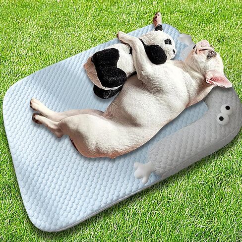 بساط تبريد للكلاب، سرير تبريد غير قابل للانزلاق وقابل للغسل، وسادة وسادة للكلاب مع وسادة مناسبة للكلاب الصغيرة والمتوسطة الحجم، للاستخدام الداخلي والخارجي in Kuwait