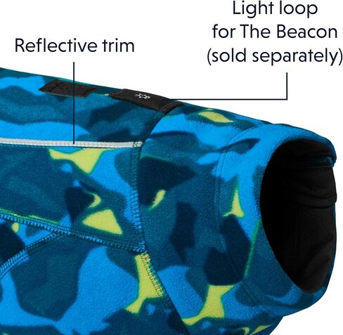 Ruffwear، سريع الجفاف، مغير المناخ، سترة صوفية قابلة للتنفس للكلاب، Galaxy، X-Small in Saudi Arabia