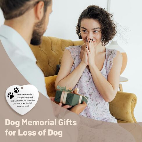 هدايا تذكارية للكلاب لفقدان الكلب، هدايا تذكارية للحيوانات الأليفة، هدايا لفقدان الحيوانات الأليفة، تذكار من السيراميك للتعاطف مع القطط والكلاب التي تمر بعيدًا، هدايا حلية قلب من السيراميك لمحبي الكلاب والأصدقاء والعائلات in Kuwait