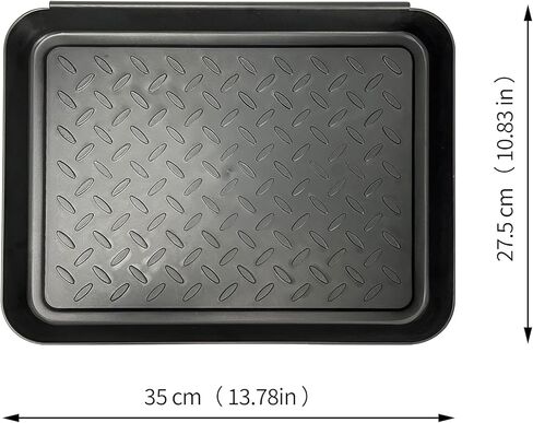 Shoe Tray for Entryway, 3 Pack Indoor Mats, Dog Feed Mat, Rain Boots Drying Tray, Black in Saudi Arabia