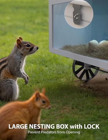 قفص أرنب، 106 بوصة حظيرة دجاج خشبية لـ 3-5 دجاج، بيت حيوانات صغير للبط والكلاب والقطط والخنازير الغينية والحمام والسلاحف مع تشغيل، سقف مقاوم للماء، صندوق التعشيش، الصواني، المنحدر، مدرب أبيض in Kuwait