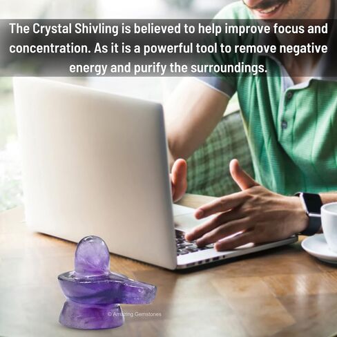 Shiva Lingam Stone Opalite Crystal - Shivling for Pooja، ديكور غرفة المكتب المنزلي مصنوع من كريستالات الشفاء وأحجار الشفاء - Adiyogi Shiva Lingams in Kuwait
