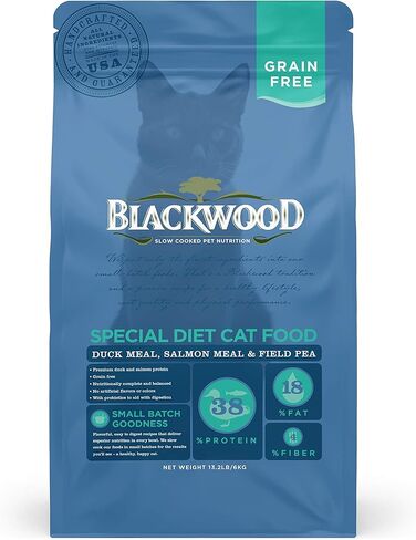 Blackwood Special Diet Cat Food, Grain Free, Duck Meal, Salmon Meal & Field Pea 6 Kg, 1 Count in Saudi Arabia