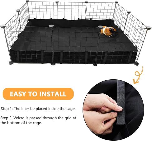 Beautyflier Guinea Pig Cage Tarp Bottom Guinea Pig Cage Liner Waterproof Washable Liner Bedding Guinea Pig Cage Base for Rabbits, Chinchillas, Ferrets, and Other Small Animals (Liner Only) in Saudi Arabia