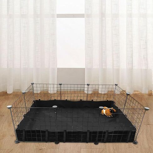 Beautyflier Guinea Pig Cage Tarp Bottom Guinea Pig Cage Liner Waterproof Washable Liner Bedding Guinea Pig Cage Base for Rabbits, Chinchillas, Ferrets, and Other Small Animals (Liner Only) in Saudi Arabia