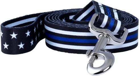 Native Pup Thin Blue Line/Police Dog Leash (Stars) in Saudi Arabia