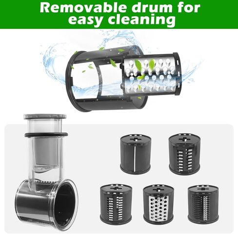 Slicer Shredder Attachments for Kitchen Aid Stand Mixer,Food Slicers Cheese Grater Attachment for Kitchen aid Accessories, Salad Maker Accessory Vegetable Chopper Slicer Accessories with 5 Blades in Kuwait