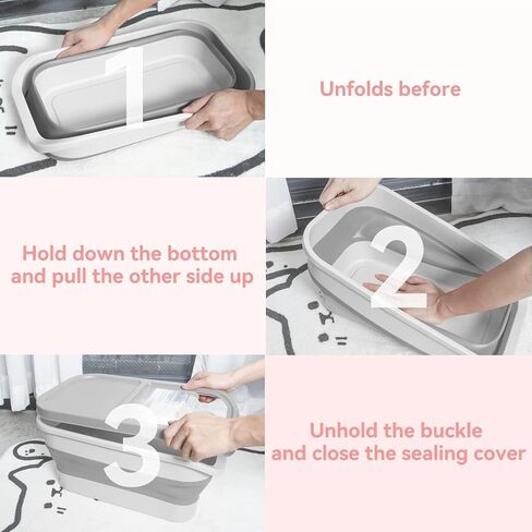 Ino 10-13 lbs Dod Food Container Set- Airtight Lid, Scoop, Measuring Cup and Silicone Bowl-Convenient Pet Food Storage Solution for Dogs, Cats with Airtight Seal, Leakproof, and Portable Design. in Saudi Arabia