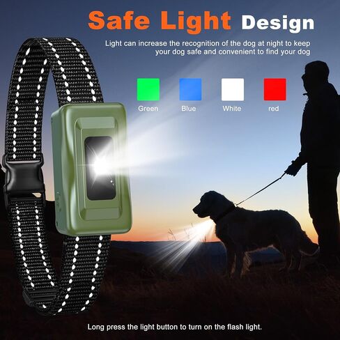 Dog Shock Collar 3200-4265Ft Dog Training Collar with Remote for Large Medium Small Dogs, IPX7 Waterproof with 4 Safe Training Modes, Security Lock, Dog Bark E-Collar for All Breeds(Green) in Saudi Arabia