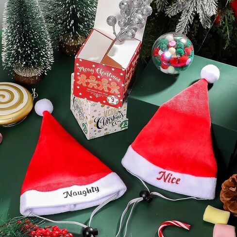 2 Pieces Dog Santa Hat Cute Cat Christmas Hats Adjustable Pet Costumes for Christmas Cats Dogs Pets Outfit Supplies (7.87'' x 7.87'') in Saudi Arabia