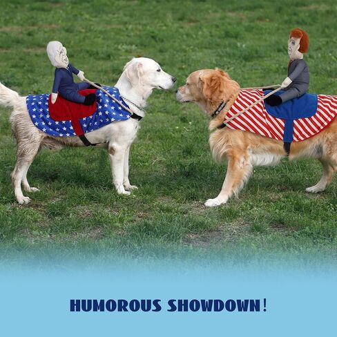 Nocciola Dog Costume, Funny Dog Costumes with Squeaker, Riding Designed Costume for Small Medium Large Dogs (Small) in Saudi Arabia
