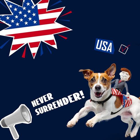 Nocciola Dog Costume, Funny Dog Costumes with Squeaker, Riding Designed Costume for Small Medium Large Dogs (Small) in Saudi Arabia