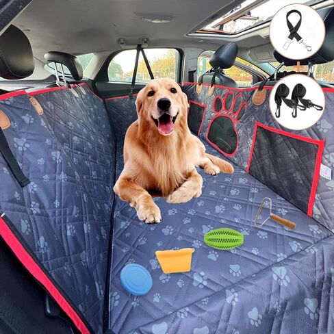 Back Seat Extender,Multifunctional Dog Car Seat Cover,Widening Design with Hard Bottom，Car Bed Mattress for Car SUV Truck (Black),Add a Non-Slip Absorbent Diatom mud pet mat, PS-DZX01 in Saudi Arabia