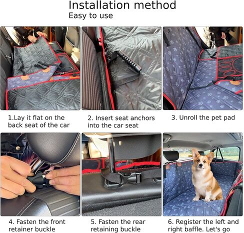 Back Seat Extender,Multifunctional Dog Car Seat Cover,Widening Design with Hard Bottom，Car Bed Mattress for Car SUV Truck (Black),Add a Non-Slip Absorbent Diatom mud pet mat, PS-DZX01 in Saudi Arabia