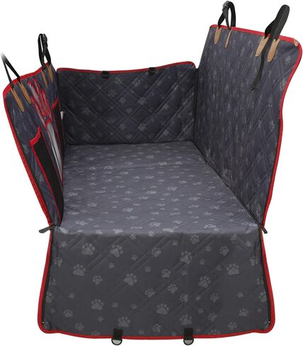 Back Seat Extender,Multifunctional Dog Car Seat Cover,Widening Design with Hard Bottom，Car Bed Mattress for Car SUV Truck (Black),Add a Non-Slip Absorbent Diatom mud pet mat, PS-DZX01 in Saudi Arabia