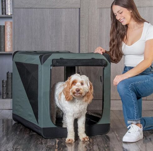 Pet Gear Insta-Fold Soft Crate for Dogs, 26", Sand in Saudi Arabia