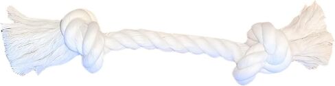 100% Natural Cotton Rope Dog Toy, 14-Inch x 3/8-Inch, Natural White in Saudi Arabia