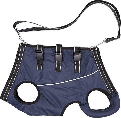 Dog Lift Harness Full Body Support & Recovery Sling Dog Lifter Vest Harness for Old, Joint Injuries, Arthritis, Disabled Dogs Walk (Small, Navy) in Saudi Arabia