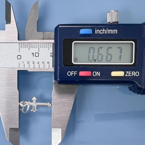 Very Tiny Delicate and Dainty Sterling Silver Cross Necklace for Women and Teen Girls, Goddaughter, Daughter, Granddaughter, Niece - Baptism, Confirmation Gift (16 inches plus 2-inch extender) in Kuwait