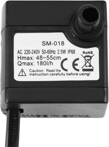 مضخة مياه غاطسة فائقة الهدوء، مضخة أكسجين تهوية صغيرة لبركة الأسماك، نافورة حوض السمك المائية والحديقة الخلفية (Eu-SM-018) in Kuwait