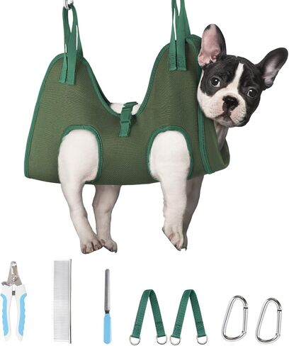 أرجوحة العناية بالكلاب من Supet للكلاب والقطط، أرجوحة مفيدة للكلاب للتزيين، حبال للكلاب لقص الأظافر، أرجوحة للعناية بالقطط مع مقص أظافر/ أدوات تشذيب/ مقص/ أمشاط in Kuwait