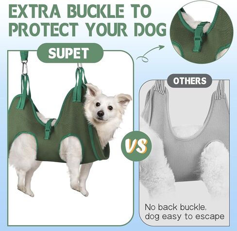 أرجوحة العناية بالكلاب من Supet للكلاب والقطط، أرجوحة مفيدة للكلاب للتزيين، حبال للكلاب لقص الأظافر، أرجوحة للعناية بالقطط مع مقص أظافر/ أدوات تشذيب/ مقص/ أمشاط in Kuwait