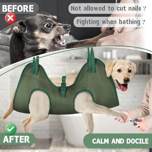 أرجوحة العناية بالكلاب من Supet للكلاب والقطط، أرجوحة مفيدة للكلاب للتزيين، حبال للكلاب لقص الأظافر، أرجوحة للعناية بالقطط مع مقص أظافر/ أدوات تشذيب/ مقص/ أمشاط in Kuwait