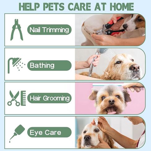 أرجوحة العناية بالكلاب من Supet للكلاب والقطط، أرجوحة مفيدة للكلاب للتزيين، حبال للكلاب لقص الأظافر، أرجوحة للعناية بالقطط مع مقص أظافر/ أدوات تشذيب/ مقص/ أمشاط in Kuwait