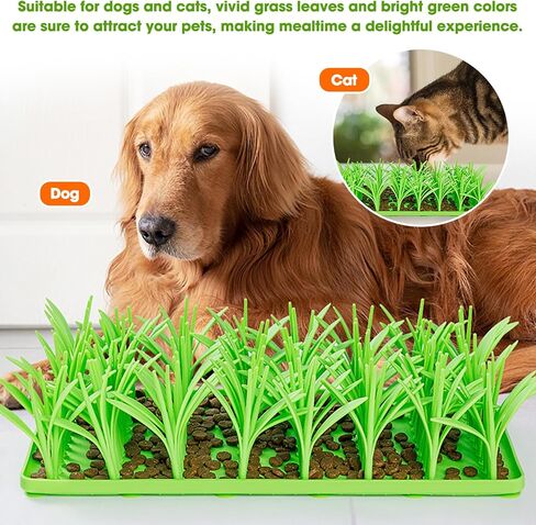 Silicone Grass Mat for Cats, Snuffle Mat for Dogs and Cats, Cat Foraging Mat, Dog Food Mat Slow Feeder, Cat Grass Mat for Indoor, Interactive Sniff Mats Pet Toy in Saudi Arabia