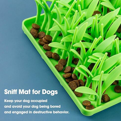 Silicone Grass Mat for Cats, Snuffle Mat for Dogs and Cats, Cat Foraging Mat, Dog Food Mat Slow Feeder, Cat Grass Mat for Indoor, Interactive Sniff Mats Pet Toy in Saudi Arabia