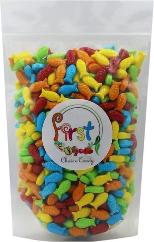 Rainbow Aquarium Fish Assorted Mini Guppies Hard Candy (Regular, 2 Pound (Pack of 1)) in Saudi Arabia