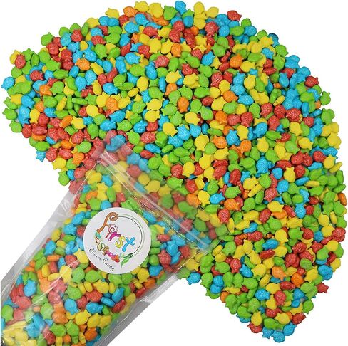 Rainbow Aquarium Fish Assorted Mini Guppies Hard Candy (Regular, 2 Pound (Pack of 1)) in Saudi Arabia