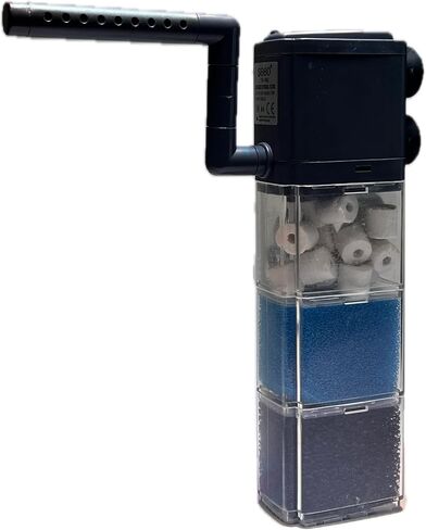 High-Performance Internal Aquarium Filter 400GPH for 20-200 Gallon Tanks and Ponds, Submersible Water Pump with Wave-Maker Function for Saltwater & Freshwater Systems and Turtle Tanks (1904) in Saudi Arabia