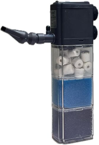 High-Performance Internal Aquarium Filter 400GPH for 20-200 Gallon Tanks and Ponds, Submersible Water Pump with Wave-Maker Function for Saltwater & Freshwater Systems and Turtle Tanks (1904) in Saudi Arabia