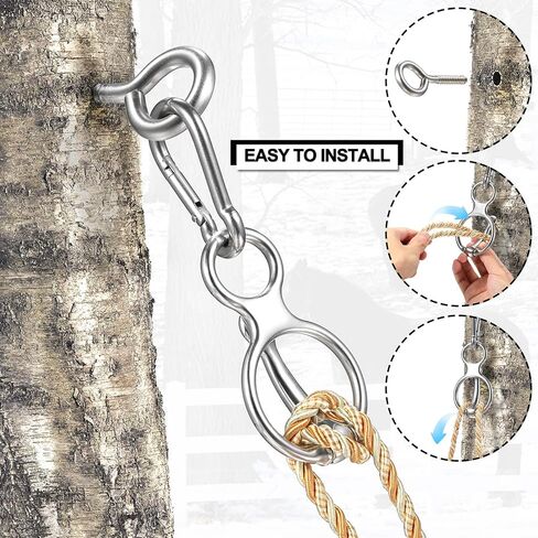 2Pcs Horse Tie Ring Stainless Steel Safe Horse tack and Supplies Horse Accessories Durable Steel Blocker Horse Training Equipment with Eye Bolt Tie Ring for Horses in Kuwait