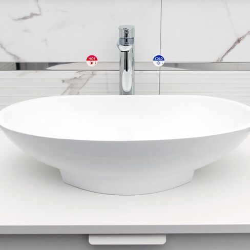 Hot Cold Water Sign Self-adhesive Cold Hot Stickers -Wall Decoration -1.42 Inch Acrylic Label Child-friendly Guest - friendly Cold Hot Signs for Bathroom Washroom Hotel Home (Thermometer Symbol) in Saudi Arabia