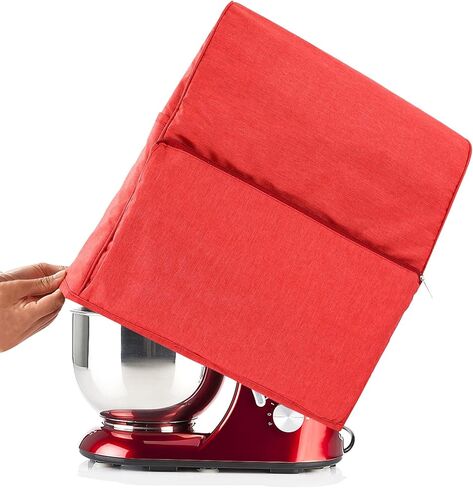 غطاء خلاط مساعد المطبخ، ملحقات خلاط مساعد المطبخ مع جيوب، غطاء غبار مبطن لخلاط حامل متوافق مع كيتشن ايد 4.5-5 و5-8 كوارت. غطاء خلاط حامل، in Kuwait