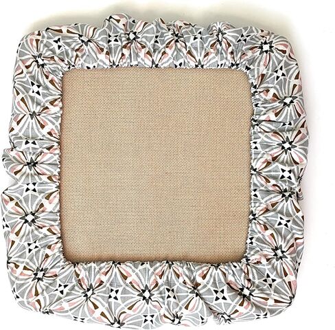 Grime Guard Q-Snap 8 × 8 بوصة، غطاء قطني مقاس Nurge 3 هوب مربع التطريز عبر خياطة لكمة التطريز DIY الحرفية الخياطة الهندسية in Saudi Arabia