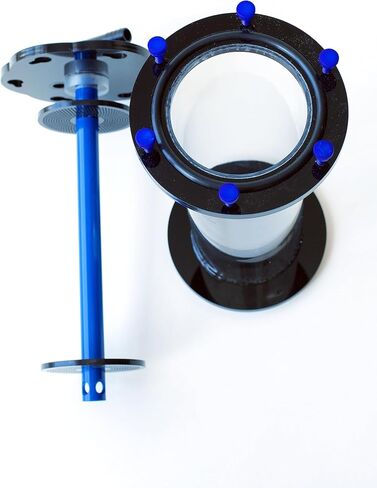 Fluidized Media Reactor 4" Diameter, for GFO, Carbon, Biopellets, Etc, Aquariums up to 150 Gallons (4x12 Without Pump Kit, Black) in Saudi Arabia